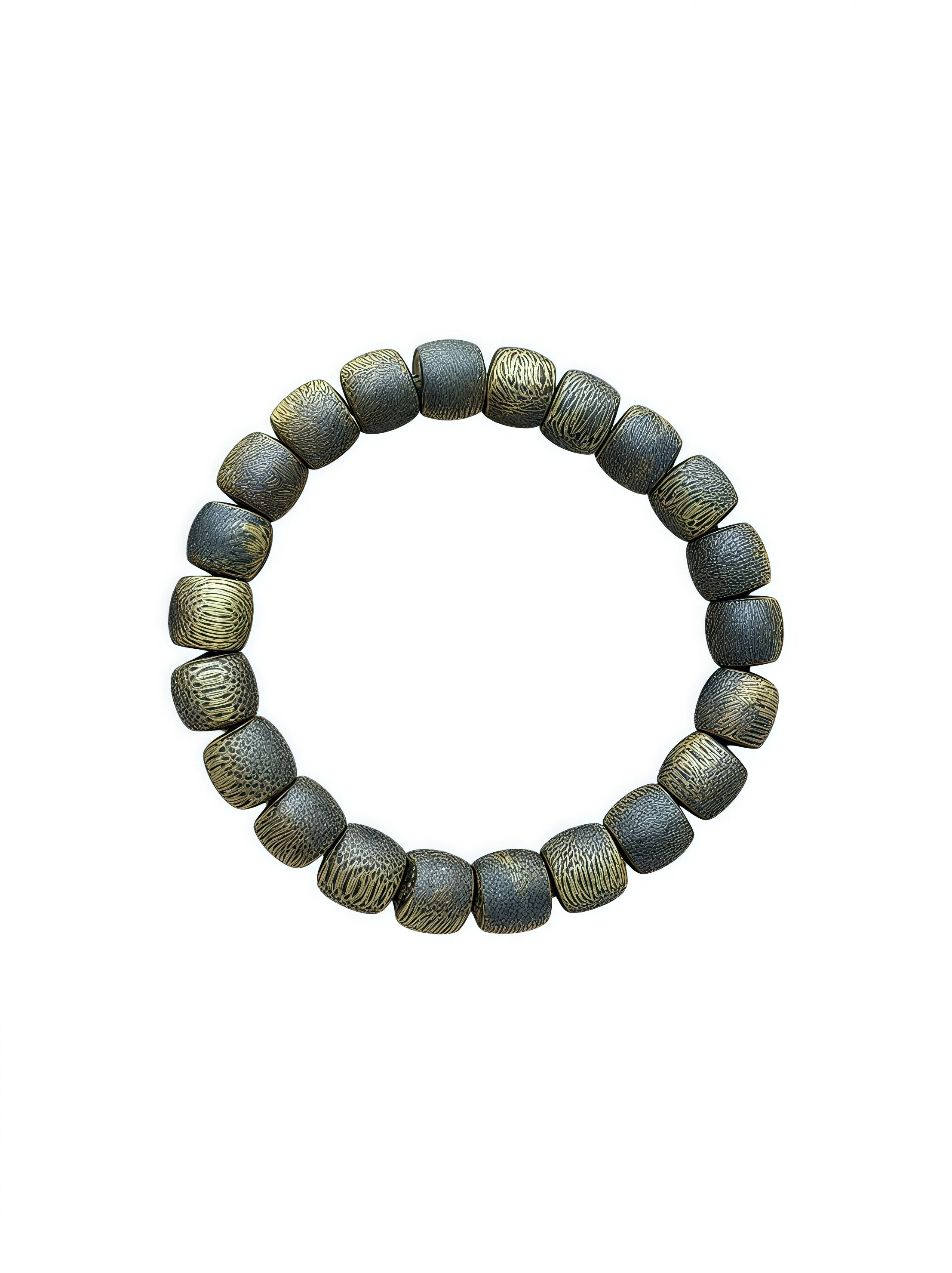 Premium Kynam Agarwood Barrel Bead Bracelet, Natural High-Oil Aged Wood, Calming Blessing Energy Jewelry