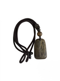 Natural High-Old Qi Nan Agarwood Wu Shi Pendants - Peace & Luck Amulet Necklace