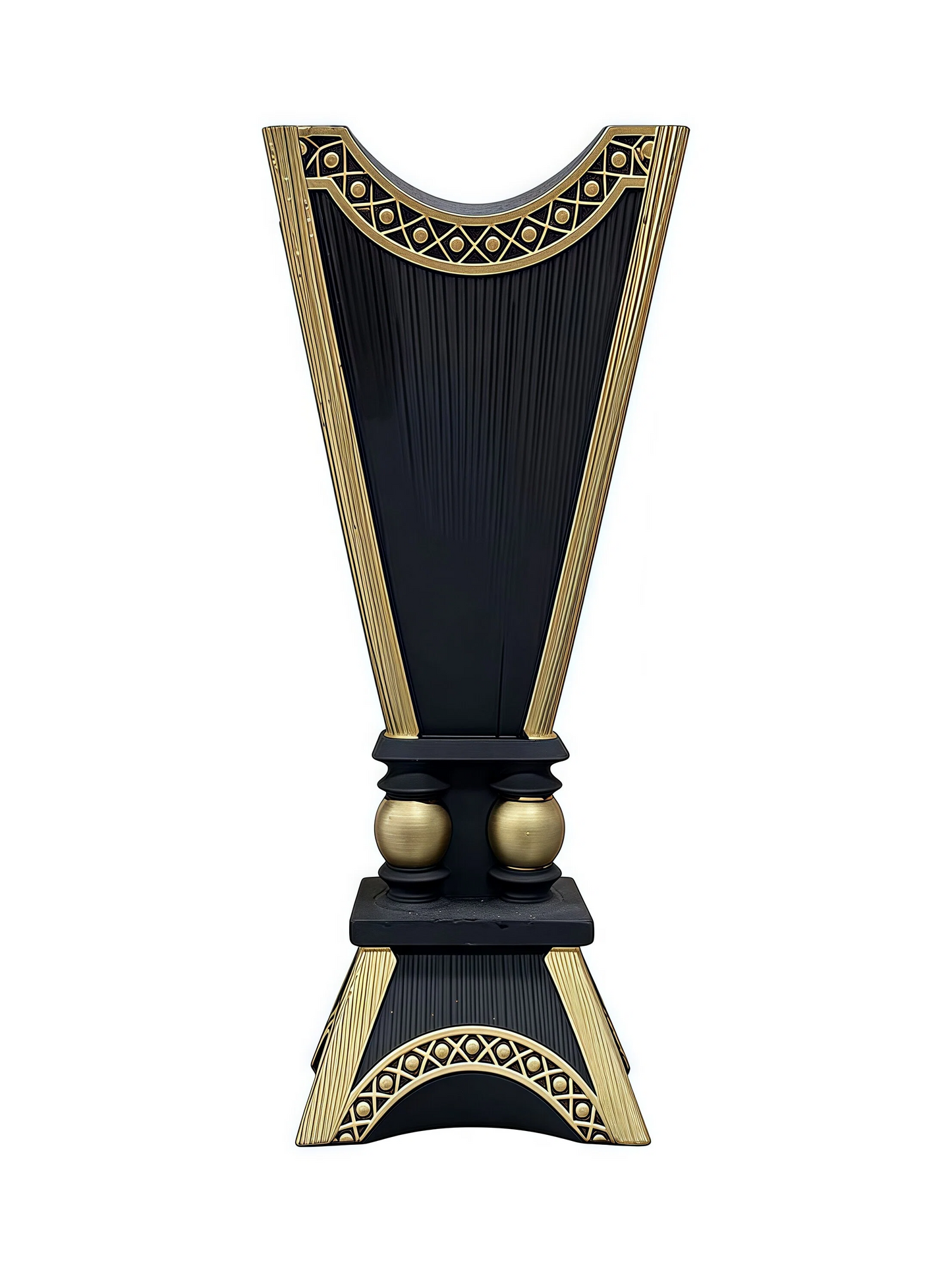 Handmade Arabic Traditional Charcoal Incense Burner | Black & Gold Bakhoor Furnace 18mm
