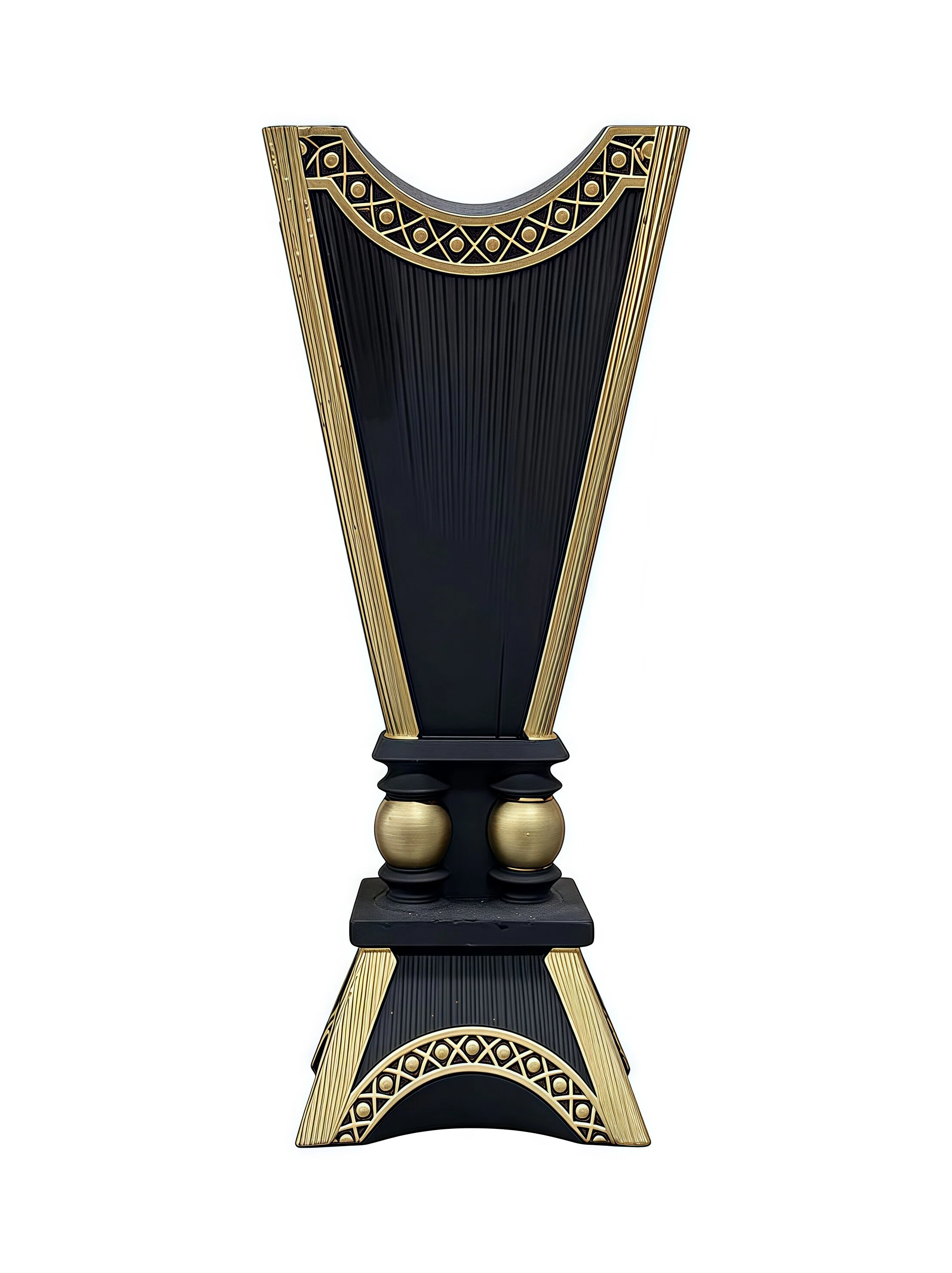 Handmade Arabic Traditional Charcoal Incense Burner | Black & Gold Bakhoor Furnace 18mm