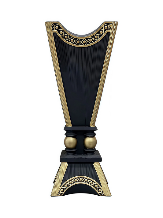 Handmade Arabic Traditional Charcoal Incense Burner | Black & Gold Bakhoor Furnace 18mm
