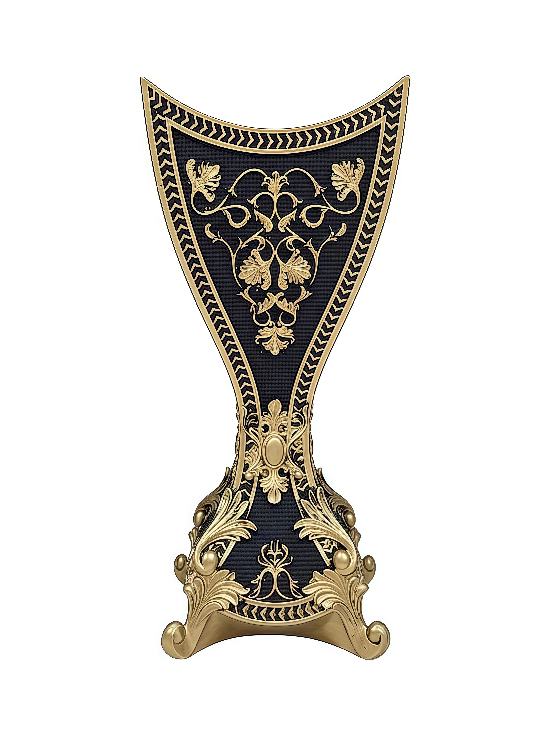 Handmade Arabic Traditional Charcoal Incense Burner | Black & Gold Bakhoor Furnace 18mm