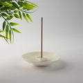 Pure White Minimalist Ceramic Incense Holder, Zen Style Censer, Decor Ornament for Tea Room & Home