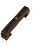 Wealth Rolling Chinese Incense Burner, Handcrafted Wooden Holder for Meditation