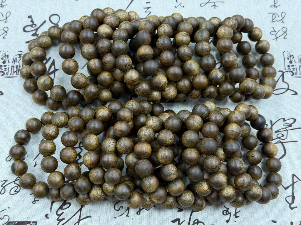Premium Kynam Agarwood Bracelet, High Oil Aged Wood, Calming & Blessing, Spiritual Jewelry for Men & Women