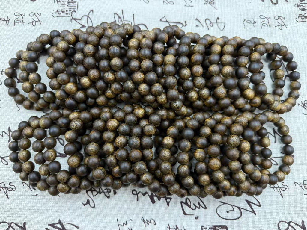 Premium Kynam Agarwood Bracelet, High Oil Aged Wood, Calming & Blessing, Spiritual Jewelry for Men & Women